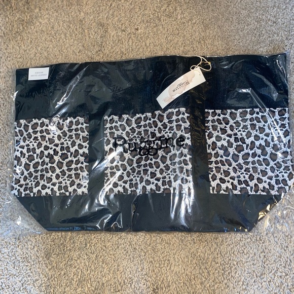 NWT LEOPARD PRINT MESH TOTE BAG - Picture 6 of 7